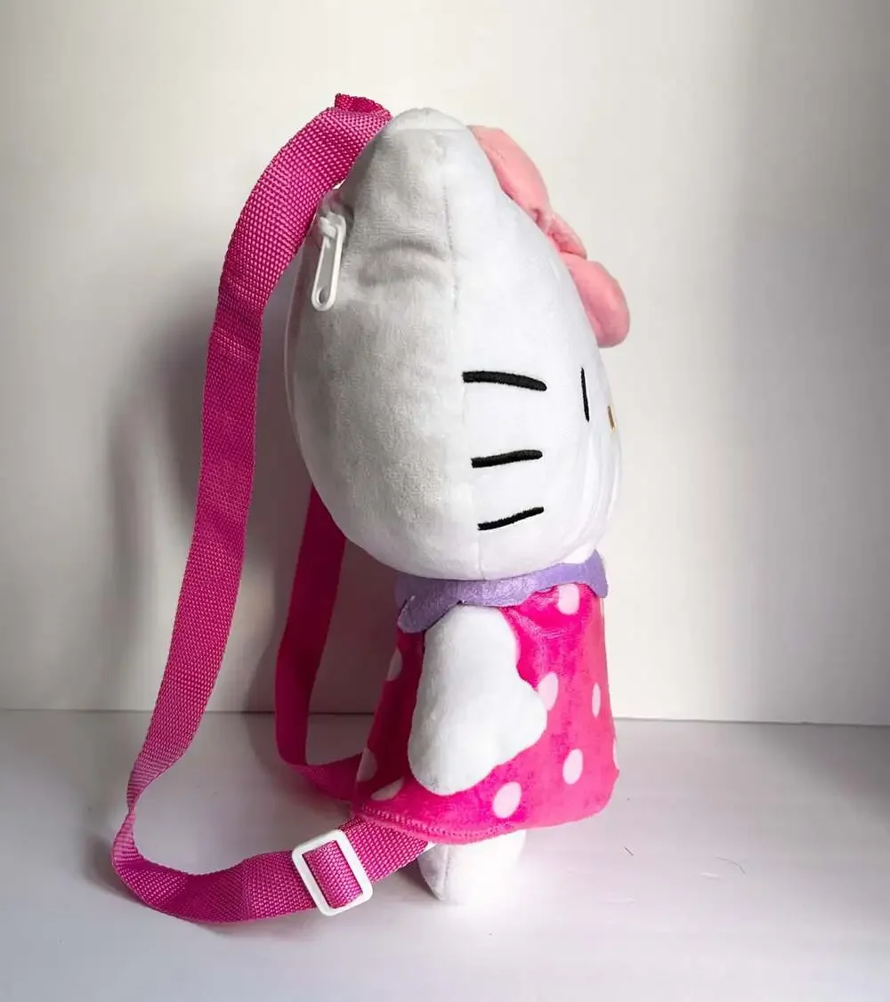Sanrio Hello Kitty Polka Dot Dress Plush Backpack